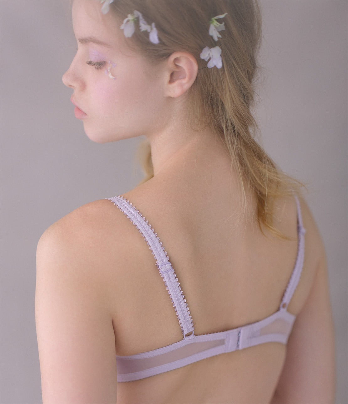 Peach John, Japanese Wisteria Floral Bra