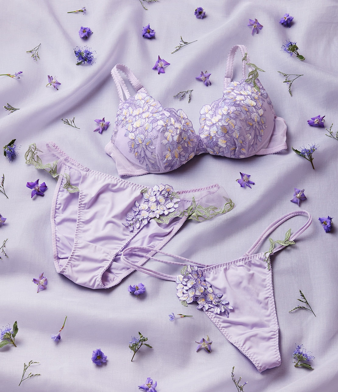 Peach John, Japanese Wisteria Floral Bra