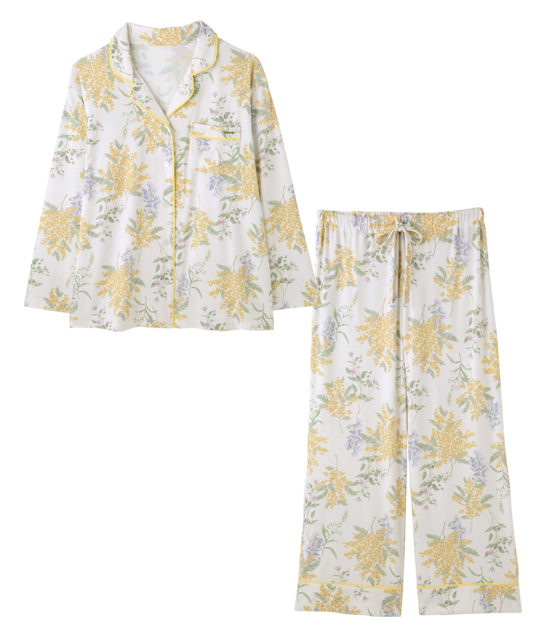 Peach John, Japanese Mimosa Floral Pajamas 