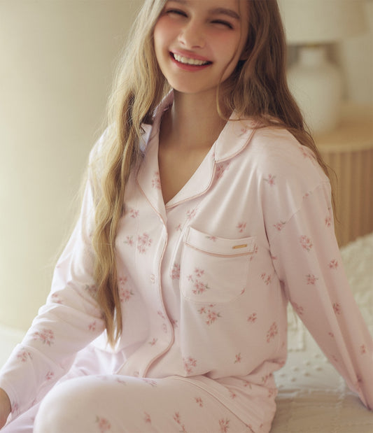 Peach John, Japanese Sakura Floral Pajamas 