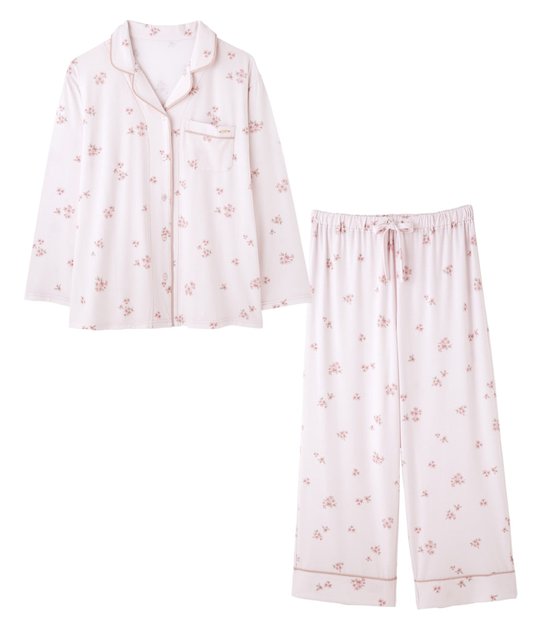 Peach John, Japanese Sakura Floral Pajamas 