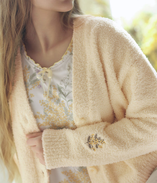 Peach John, Japanese Mimosa Floral Cardigan